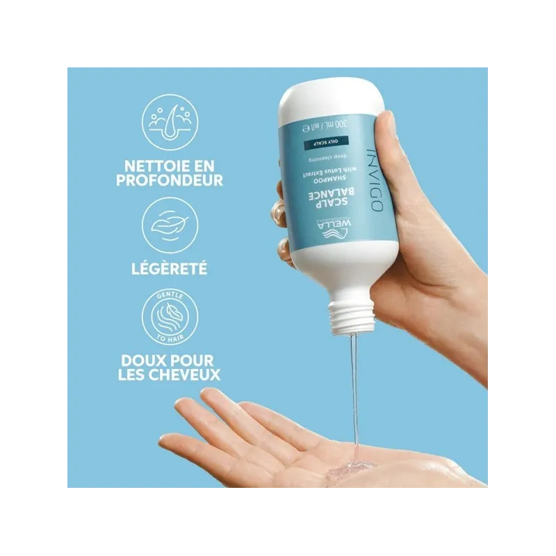 Shampooing Cuir Chevelu Gras Scalp Balance INVIGO WELLA 300ml, Mon ...
