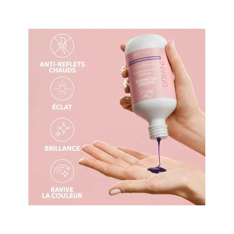 Shampooing Raviveur De Couleur Blond Froid Blonde Recharge INVIGO W...