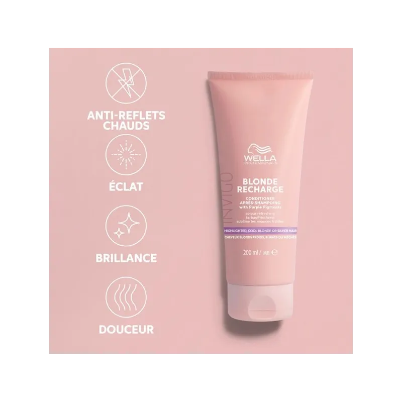 Conditionneur Raviveur De Couleur Blond Froid Blonde Recharge INVIG...