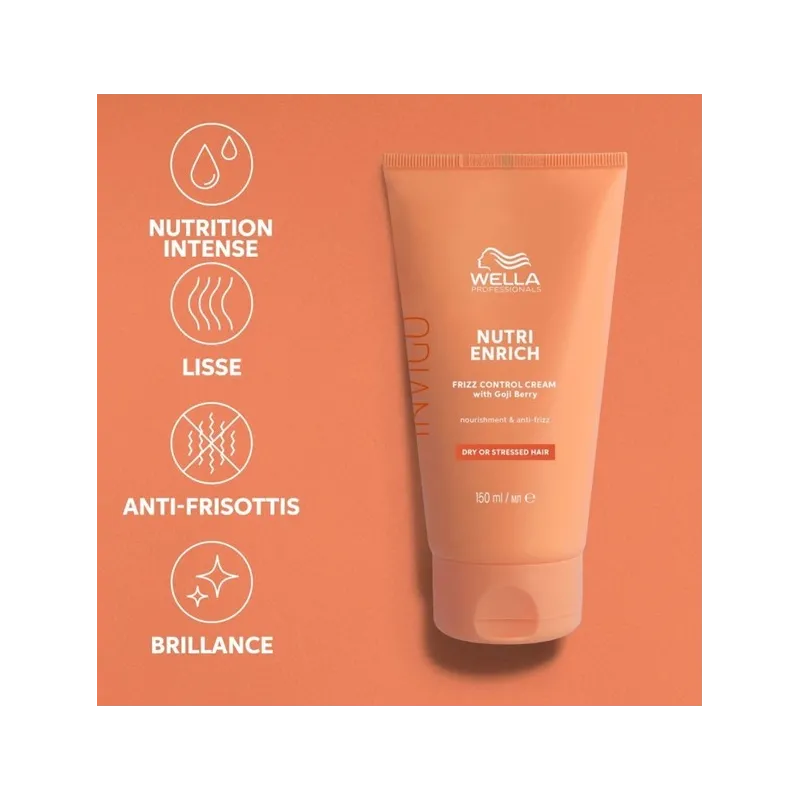 Crème de Lissage Anti-frisottis Nutri Enrich INVIGO WELLA 150 ml, M...