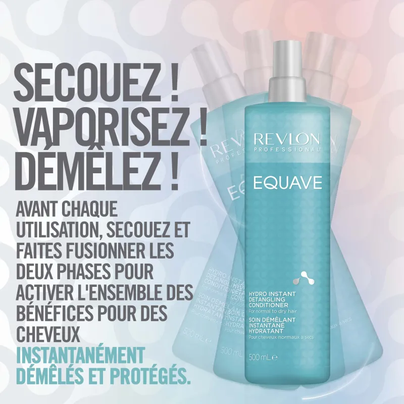 Soin Démêlant Hydratant Equave Bi-Phase Revlon 200ml, Mon Produit C...