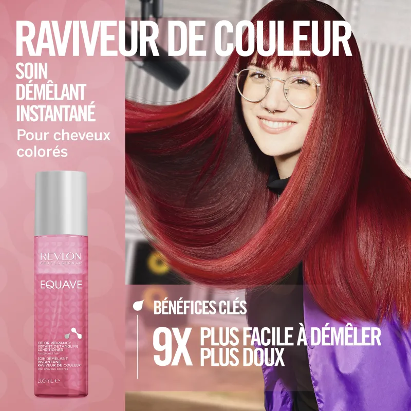 Soin Démêlant Raviveur de Couleur Equave Bi-Phase Revlon 200ml, Mon...
