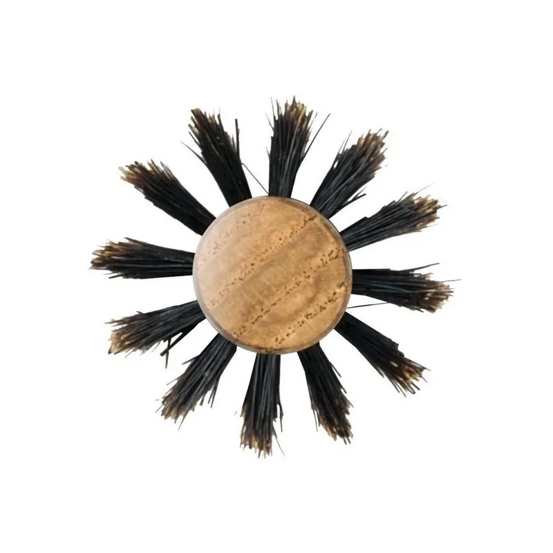 Brosse à Cheveux Ronde en Bois de Hêtre Natural Wood 40MM XANITALIA...