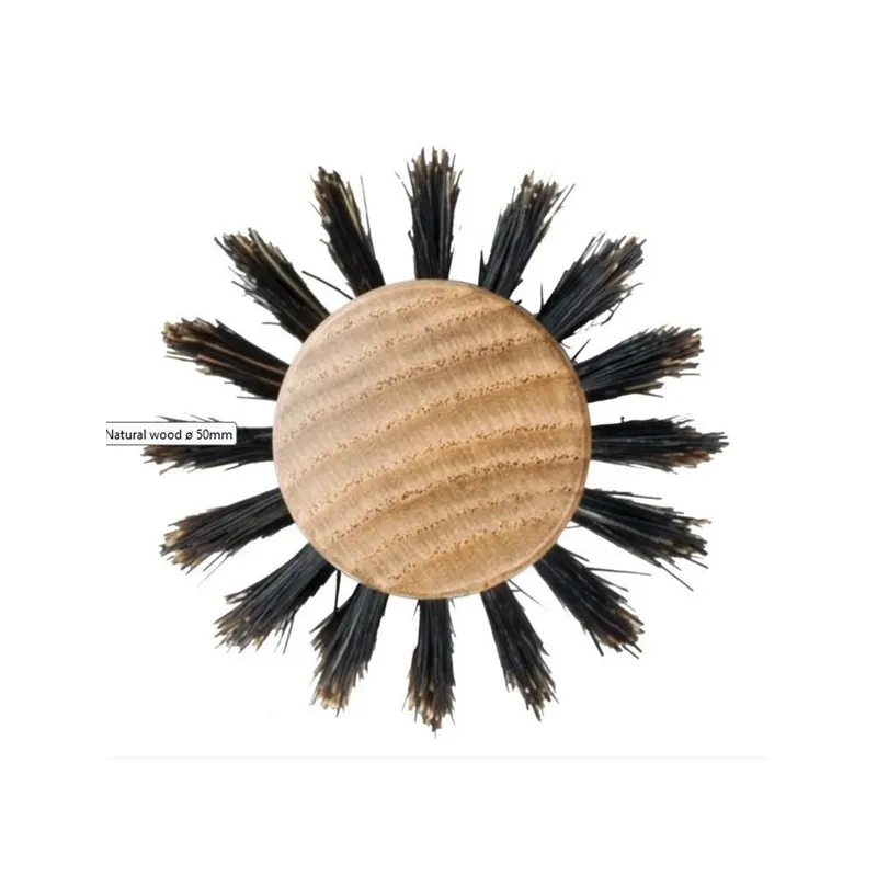 Brosse à Cheveux Ronde en Bois de Hêtre Natural Wood 50MM XANITALIA...