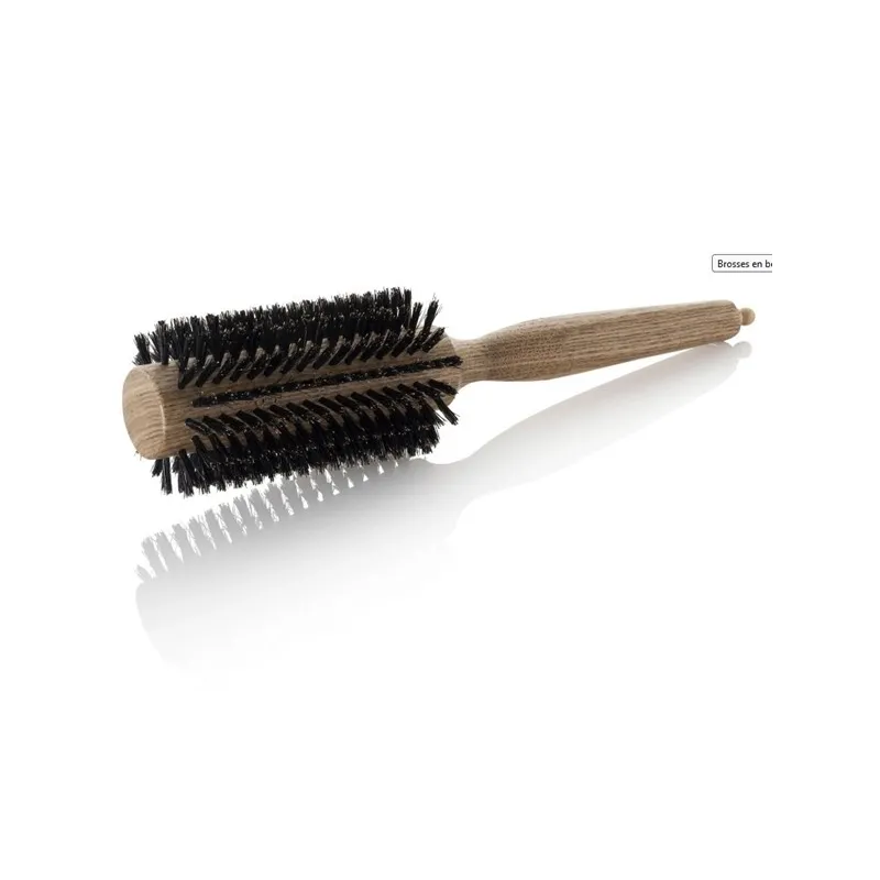 Brosse à Cheveux Ronde en Bois de Hêtre Natural Wood 55MM XANITALIA...