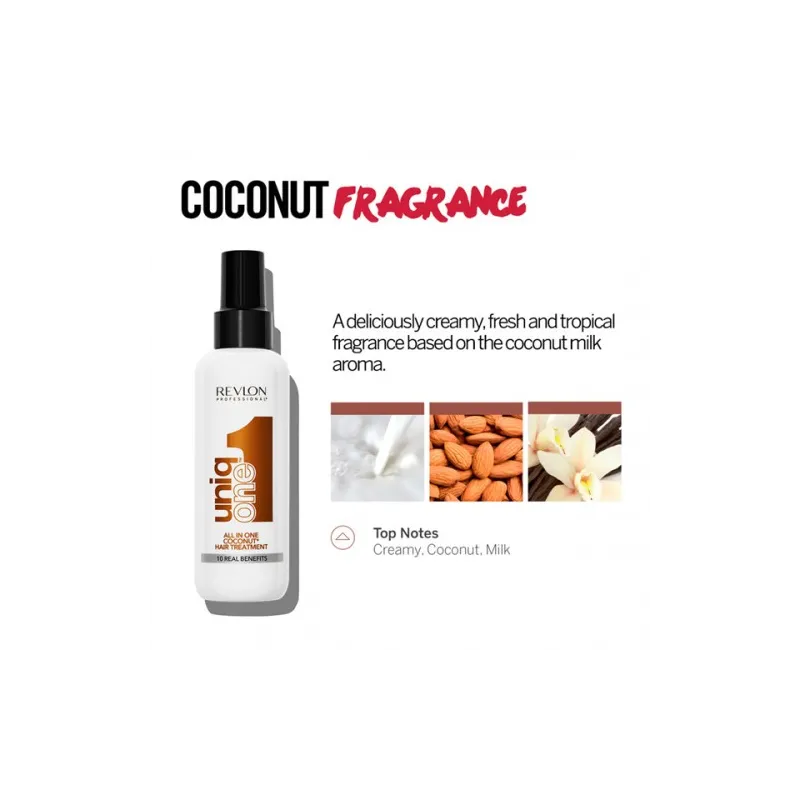 Spray 10 en 1 Uniq One Parfum Noix de Coco Revlon 150 ML, Mon Produ...