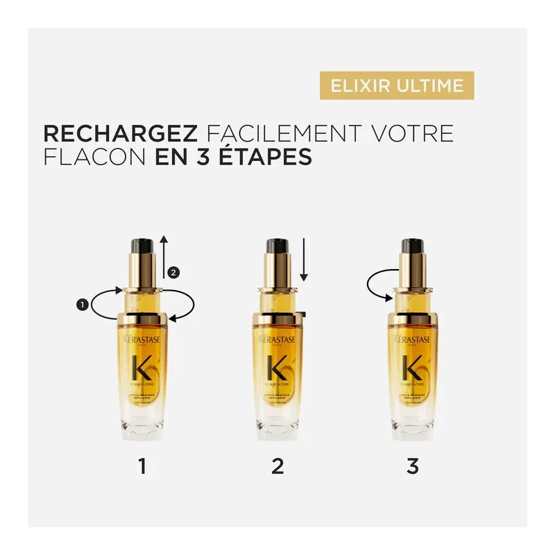 Recharge Huile Originale Elixir Ultime Kérastase 75ml, Mon Produit ...