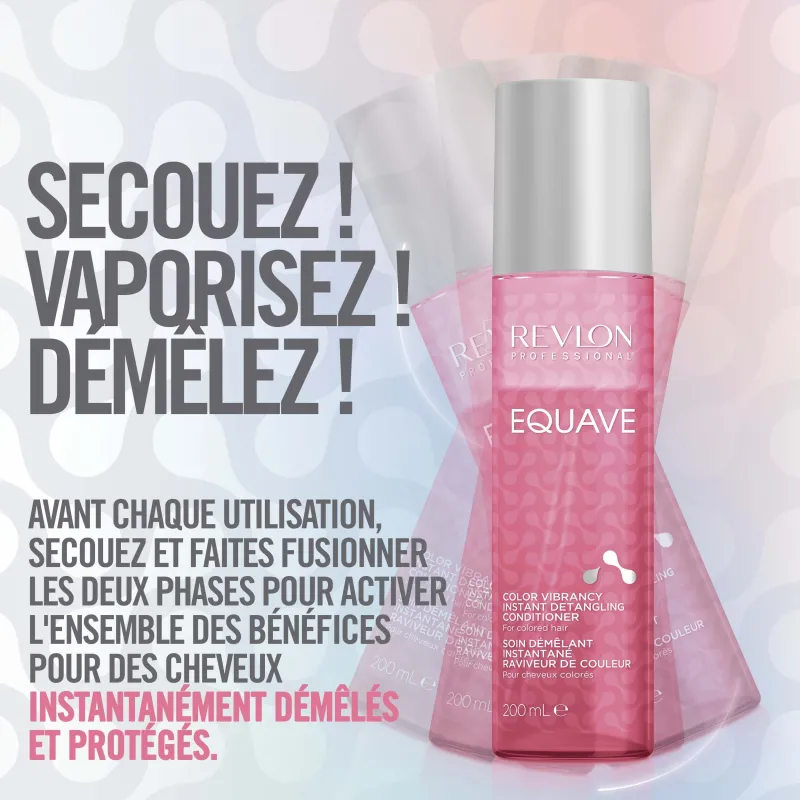 Soin Démêlant Raviveur de Couleur Equave Bi-Phase Revlon 50ml, Mon ...