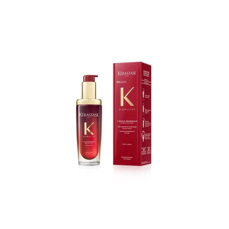 Huile Originale Rechargeable ROUGE Edition Elixir Ultime Kérastase ...