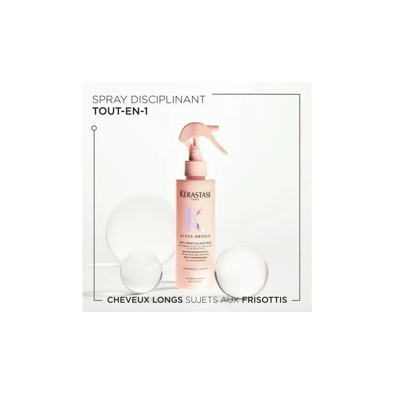 Spray Anti-Frizz Glaze Milk Gloss Absolu Kérastase 190ml, Mon Produ...
