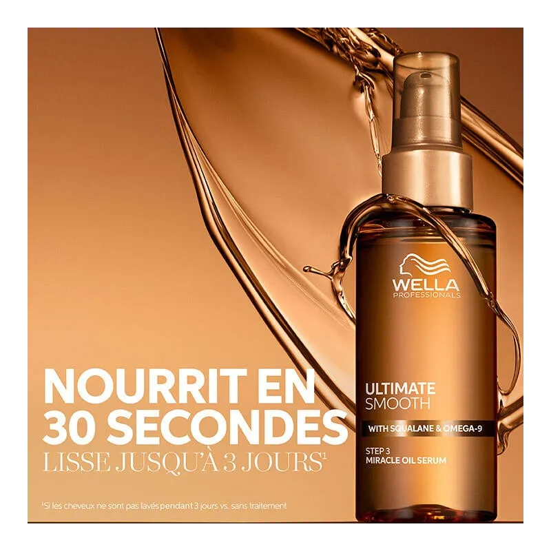 Sérum Huile Miracle ULTIMATE SMOOTH WELLA 100ml, Mon Produit Coiffure