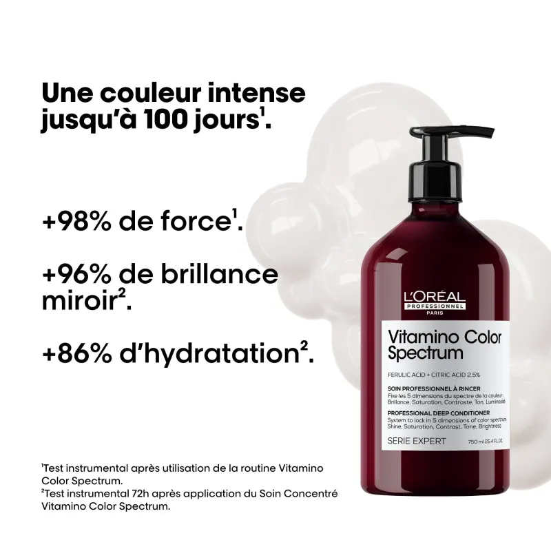 Soin Concentré Fixateur de Couleur Vitamino Color Spectrum Série Ex...