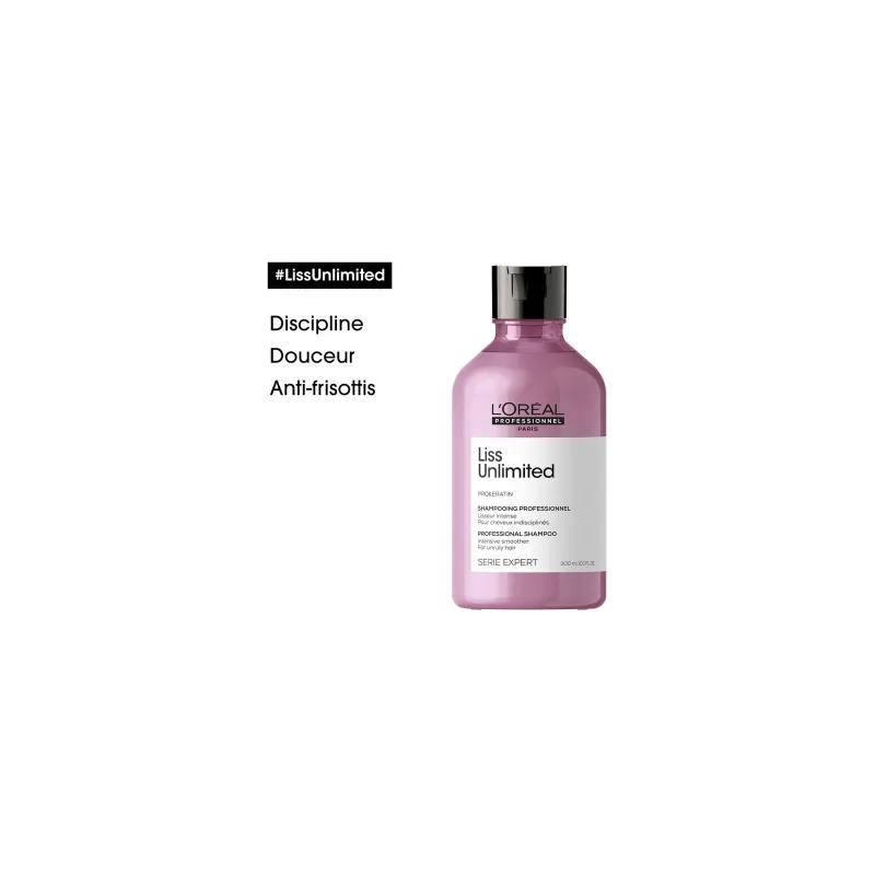 Shampooing Lisseur Intense Liss Unlimited Série Expert L'Oréal Prof...