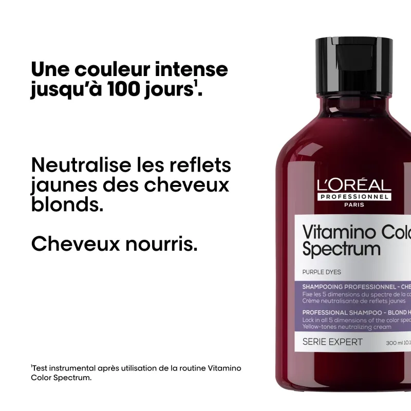 Shampooing Neutralisant Violet Vitamino Color Spectrum Série Expert...