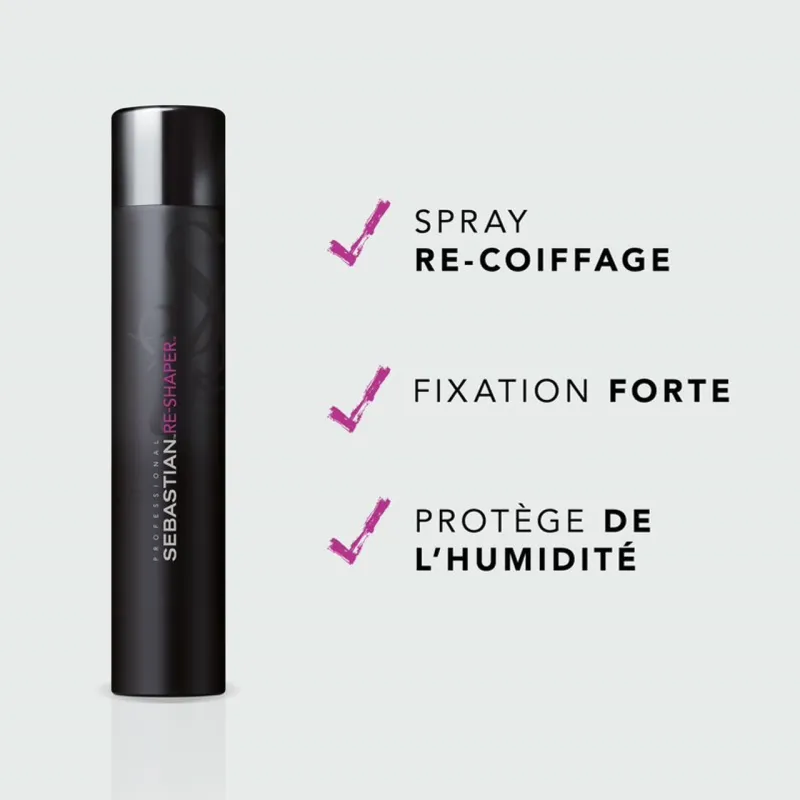 Spray Fixation Forte Re Shaper Sebastian Professional 400ml, Mon Pr...