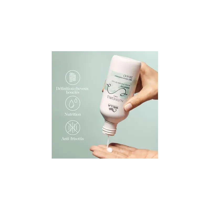 Shampooing Curls Cheveux Bouclés NUTRICURLS WELLA 1000ml, Mon Produ...