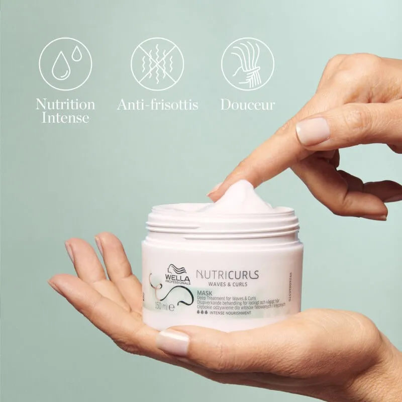Masque Waves And Curls Cheveux Bouclés et Ondulés NUTRICURLS WELLA ...
