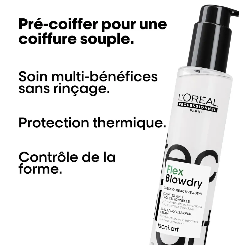 Crème multi-bénéfices 10 en 1 Flex Blowdry 150ml, Mon Produit Coiffure
