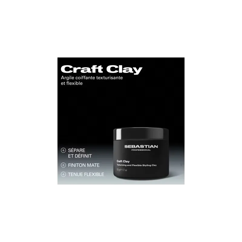 Argile Coiffante Texturisante et Flexible Craft Clay Sebastian Prof...