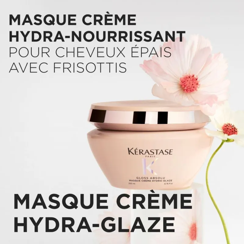 Masque Crème Hydra-Glaze Gloss Absolu Kérastase 500ml, Mon Produit ...