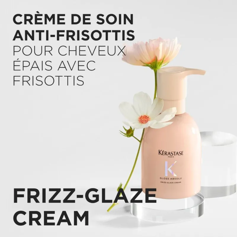 Crème de Coiffage Anti-Frisottis Frizz-Glaze Cream Gloss Absolu Kér...