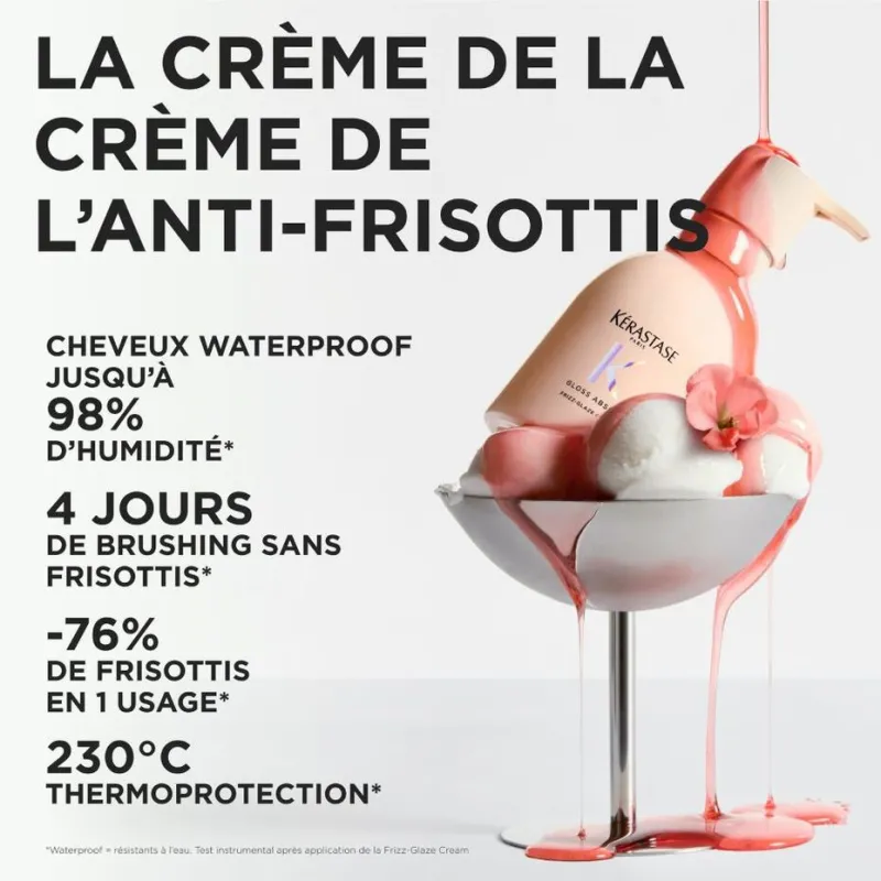 Crème de Coiffage Anti-Frisottis Frizz-Glaze Cream Gloss Absolu Kér...