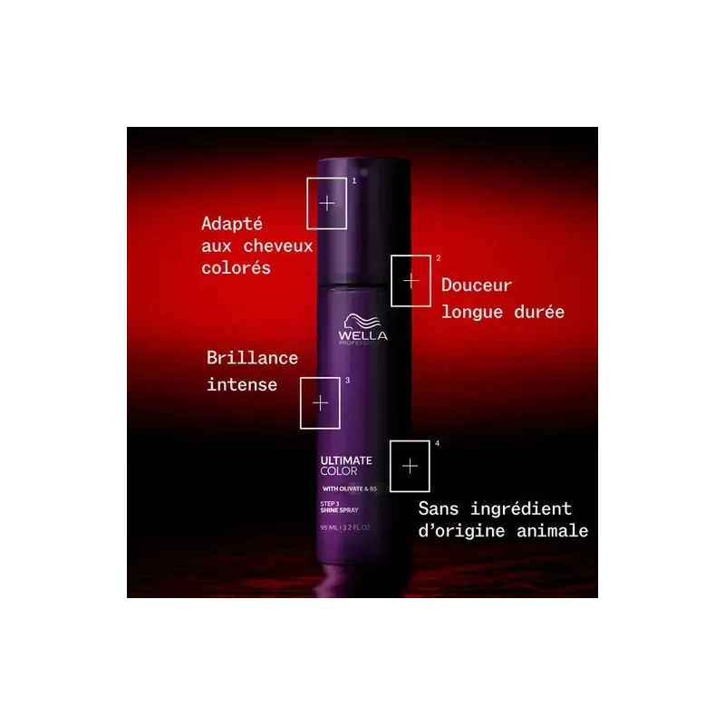 Spray Brillance ULTIMATE COLOR WELLA 95ml, Mon Produit Coiffure