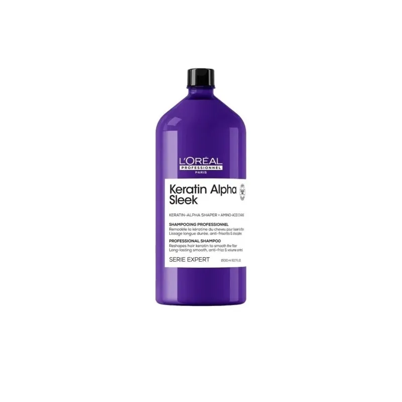 Shampooing Disciplinant Keratin Alpha Sleek Série Expert L'oréal Pr...