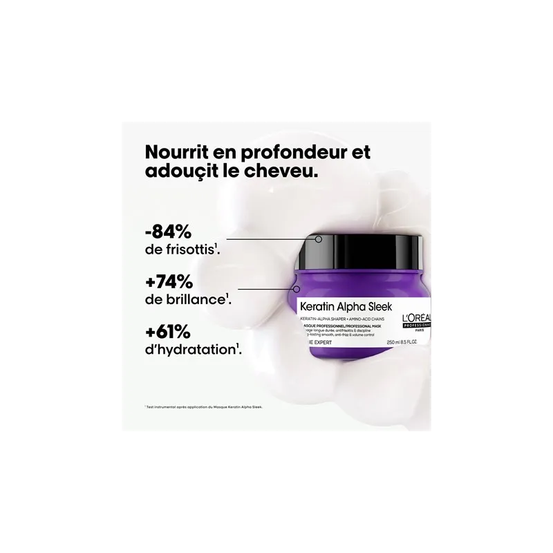 Masque Disciplinant Keratin Alpha Sleek Série Expert L'oréal Profes...