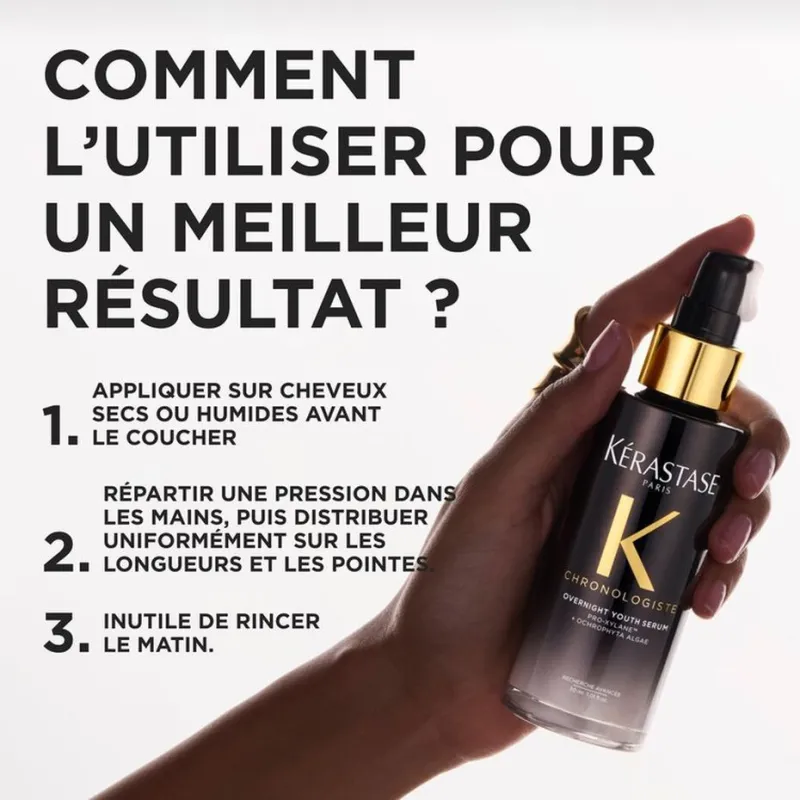 Sérum Nuit Jeunesse Chronologiste Kérastase 90ml, Mon Produit Coiffure