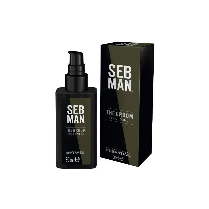 Huile Cheveux et Barbe The Groom Seb Man Sebastian 30ml, Mon Produi...